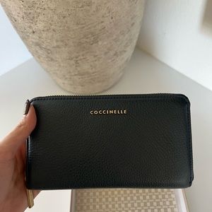 BRAND NEW Coccinelle Navy Blue Wallet with Zipper